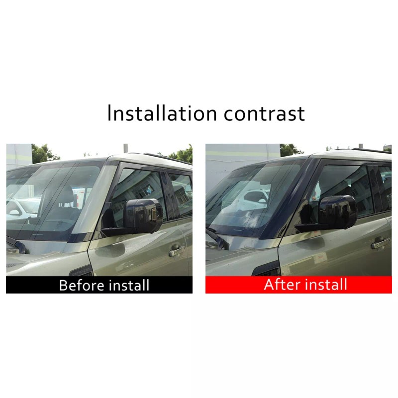 car-attention For Land Rover Defender 20-23 Glossy Black Windshield A-pillar