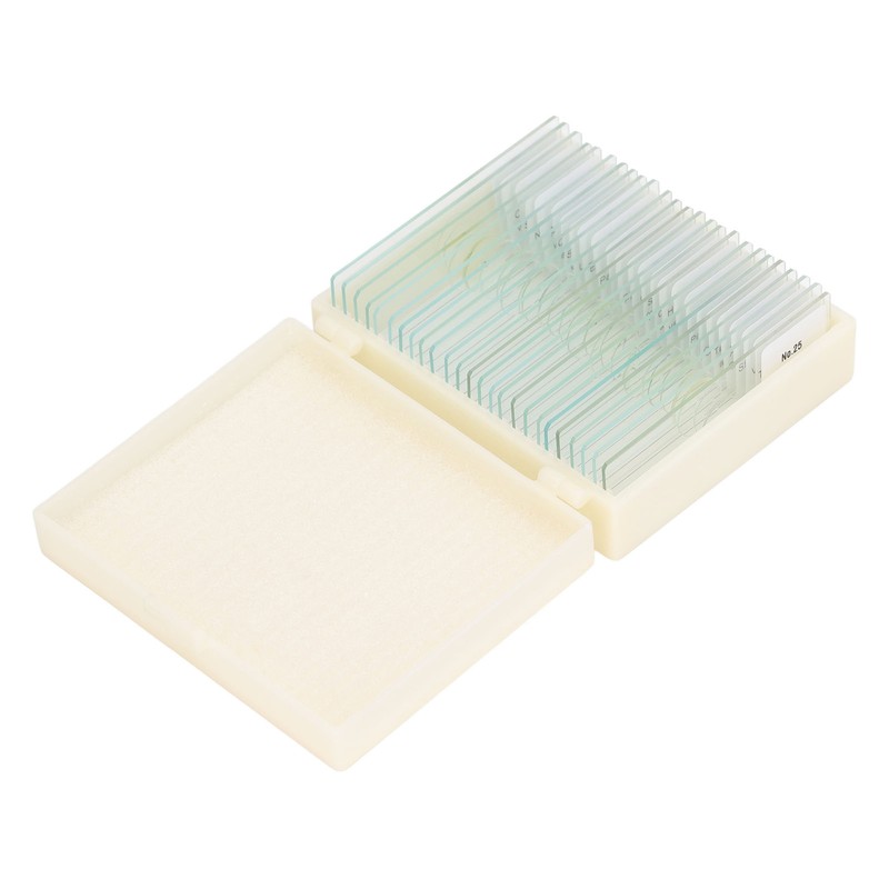 25PCS Microscope Slides Optical Glass Cover Transparent Slide Set for