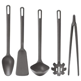 AB CUSTOMS FULLANDAD 5-Piece Kitchen Utensil Set, Grey