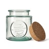 Re-Generation Glassware Medium Jar with Cork Lid, 50cl, 100% Recycled