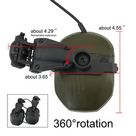 COMBATGEAR Ear Defender Hearing Protection Safety Earmuffs Noise Reduction with Gel EarPad for Outdoor Sports (FG)