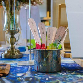 Mayitr 12 × Holz Olgemälde Pinsel Set Künstler Acryl Aquarellfarbe Künstlerpinsel Werkzeug