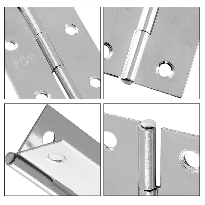 Biaungdo 10 Pack 1 Inch Butt Hinge, Stainless Steel Folding