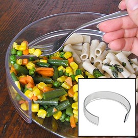 Kinsman Plastic Food Plate Guard, Toddlers & Seniors, Large Clear