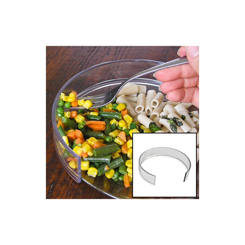 Kinsman Plastic Food Plate Guard, Toddlers & Seniors, Large Clear
