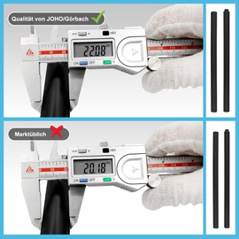 Görbach Black Shower Set Stainless Steel Shower Rail with Shower Head Holder and Shower Shelf Shower Rail 70 cm Wall Rail with Variable Wall Fixings for Variable Adaptation to Existing Drill Holes