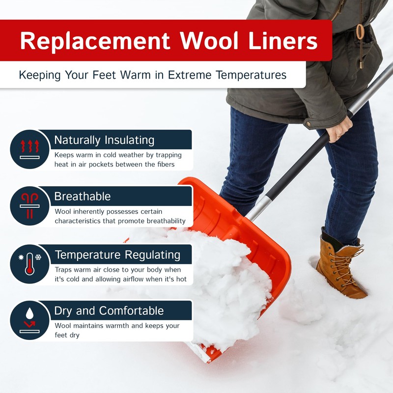 The Felt Store Wool Boot Liners for Men and Women