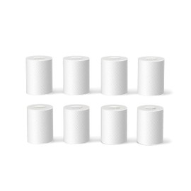 Frizzlife Faucet Extender 8pcs Replacement Cartridge, 8pcs PP Cotton Filter for FF1080, FF1080-EX, FF1440 Sink Faucet Water Filter