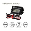 Jayron Digital Hour Meter Tachometer Gauge,Maintenance Reminder,Rsettable Job,Recall Max RPM,Waterproof