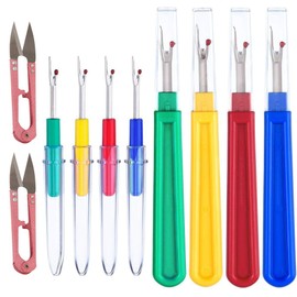 10 Piezas de Desgarrador de Costuras Con 2 Tijeras de Varios Colores Desgarradores y Quita Hilos de Coser Herramientas de Mano Para Quitar Dobladillos y Costuras No Deseadas