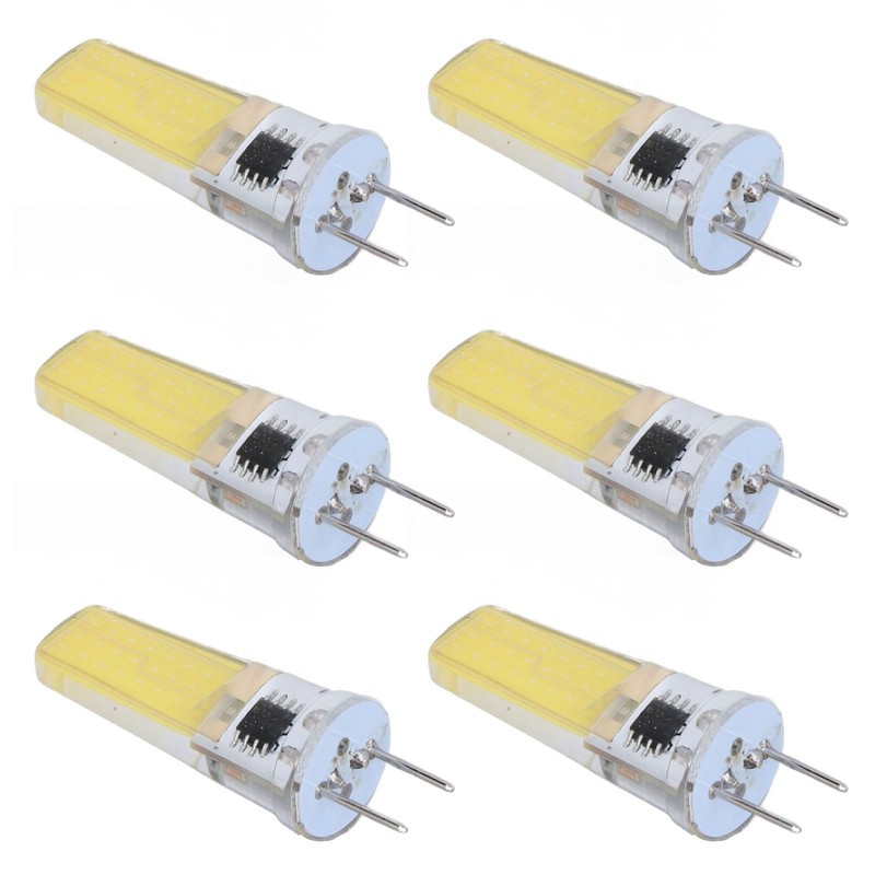 6Pcs G8 LED Bulb 5W Dimmable 2508 COB Energy Saving