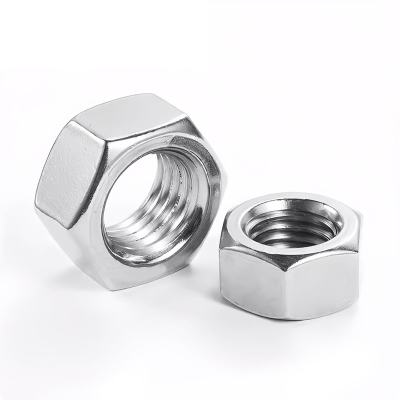 Instockbolts Hex Nuts, M6-1.0 Stainless Steel 304 (18-8) Hex Nut,