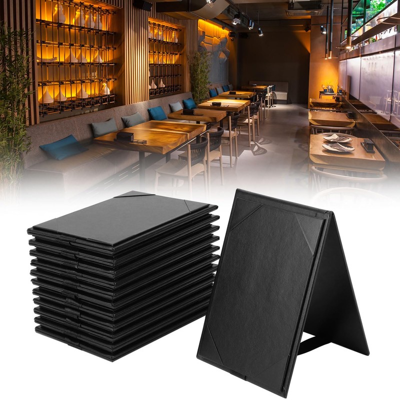 QWORK Double Sided Menu Holders 4 x 6 Inch, 12