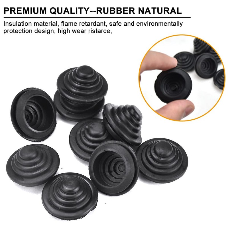 ZACUDA Pack of 20 Rubber Grommets 25 mm Cable Grommets