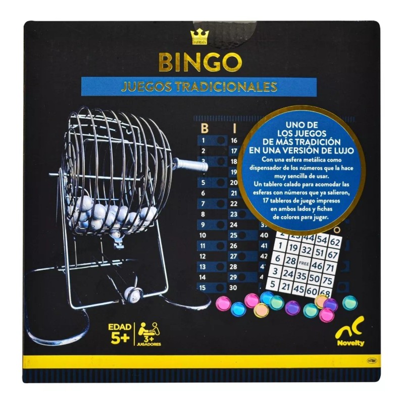 Novelty Juego De Mesa Novelty Bingo Foil 75 Esferas De