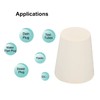 sourcing map Rubber Tapered Plug 19mm to 25mm Solid Test