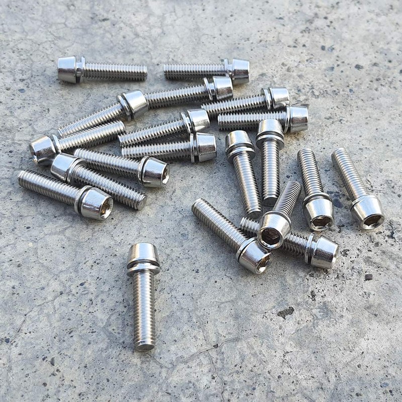 Onipax M5x20mm Bike Hex Socket Thread Stainless Steel Screws with