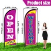 Buryeah 2 Sets Now Open Flag Banner for Business Advertising