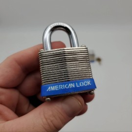 American Lock 3x American Padlocks AL 3 0.75" L x 0.28" D Shackle 1-1/2" Body Keyed Different