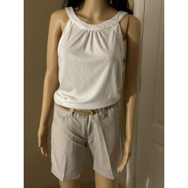 Liquid NWT Liquid Yacht Wear Boat Bum Shorts women's Sz 4 In Stone (beige)