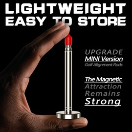 ONHAWKS Golf Alignment Rods-Club Alignment Sticks with Telescopic Magnetic Corrector Trainer Aid Tools Help Visualize and Align Your Golf Shots Club,Swing Aim Practice Accessories Golf Gifts