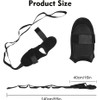 1 Pack Yoga Stretching Strap,Black Calf Stretcher with Adjustable loops,6