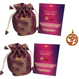Sensitive Planet Scent of Samadhi Siddha Bliss 2 Jars plus Om Pendant