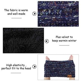 Winter Knitted Headband - Women Ear Warmer Headband Crochet Turban Twist Hair Band Fleece Lined Stretchy Headwrap Winter Thick Headbands For Womens
