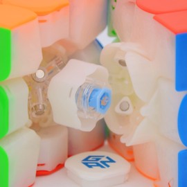 Bukefuno GAN 11 M Pro 3x3 Magnetic Speed Magic Cube stickerless GAN11M Pro 3x3x3 Puzzle Magic Cube(GAN11 M Pro Primary Color Kernel Version)