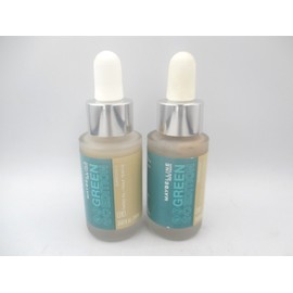 Maybelline 010 Green Edition Superdrop Tinted Oil Base Makeup Foundation - Qty 2