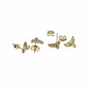 Unbranded Gold Stainless Steel Earrings - Whale Tail Studs -