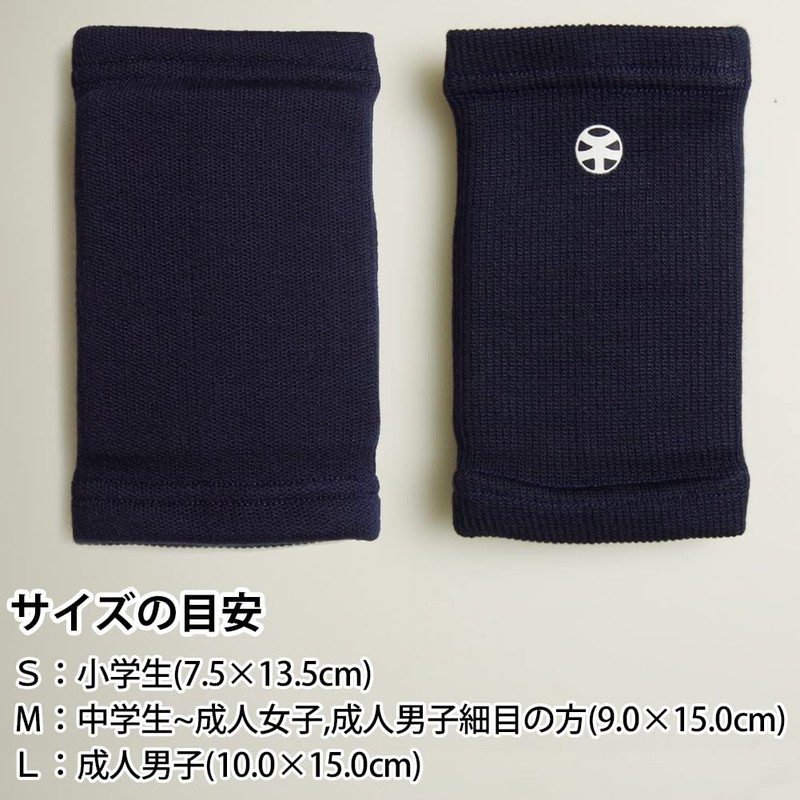 剣道屋 剣道 手首 サポーター 甲手下サポーター(紺) S(手首側周囲 15 cm)