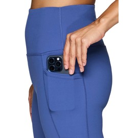 RBX Active Women's Full Length Legging Buttery Soft Squat Proof Workout Tights High Waisted Running Yoga Leggings with Pockets Cobalt XL