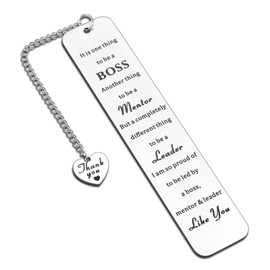 National Boss Day Gifts Boss Day Appreciation Gift for Women Men Bookmark for Leader Mentor Boss Manager Coworker Friend Colleagues Promotion Farewell Going Away Retirement Christmas Stocking Stuffers