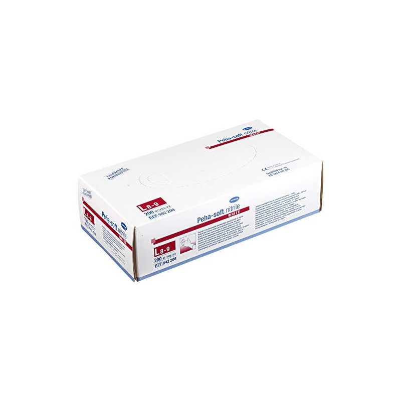 Peha-Soft Nitrile Gloves Non-Sterile PF L Pack of 200