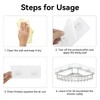 4 Pack Shower Caddy Adhesive Replacement, Adhesive Shower Shelves Hooks