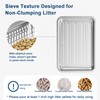 19.6''x13.7''x6'' Suzzipaws Stainless Steel Litter Box, Open Top Sifting Litter