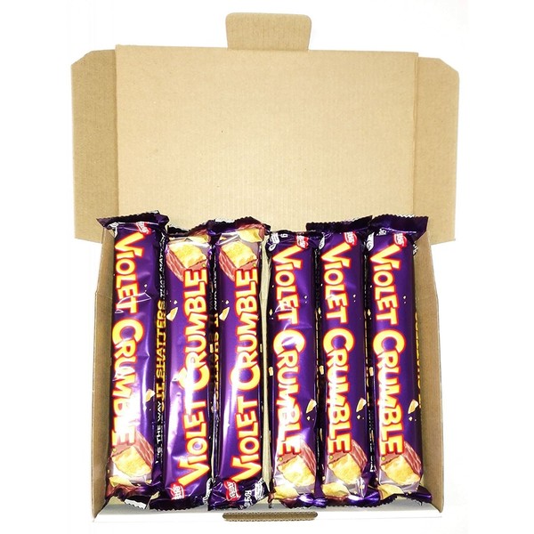 Violet Crumble Bars (6 Pack) | Made in Australia | Imported from Australia (6 pack (frustration free packaging))