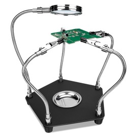 Third Hand Soldering, Lytool Helping Hands Soldering Station Tool, Soldering PCB Holder Tool, Flexible Helping Hands Soldering with 4 Flexible for Welding Repair Hobby DIY