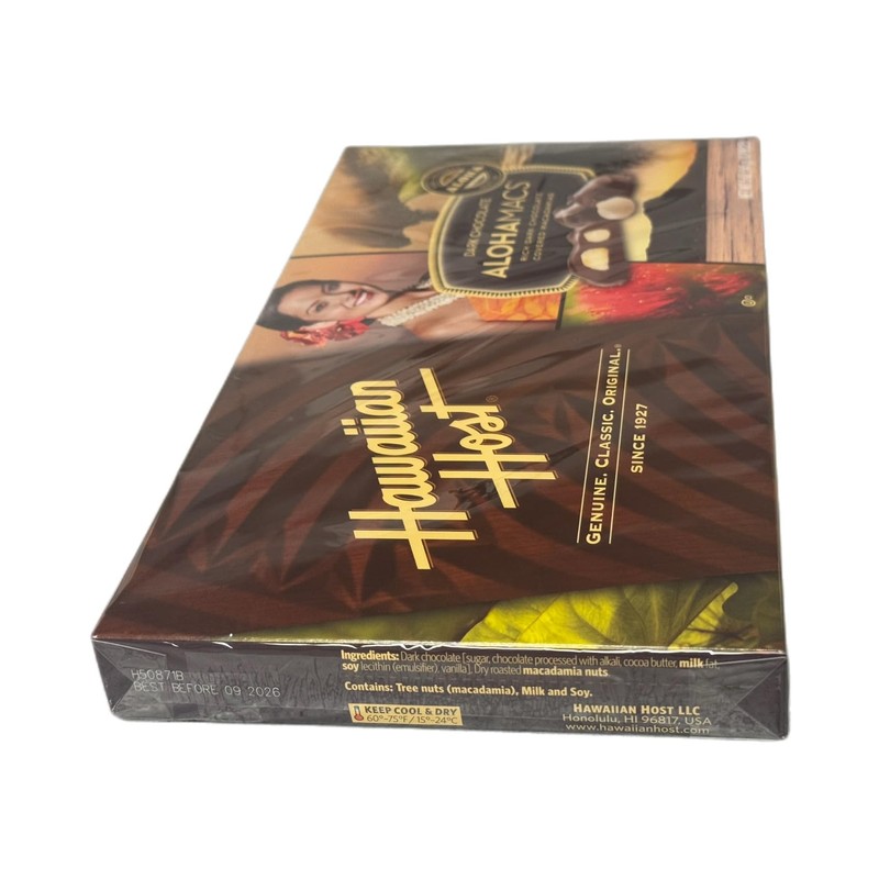 Dark Chocolate Covered Macadamia Nuts by Hawaiian Host (3 Boxes)