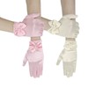 SAIIURV 2 Pairs Little Girls Short Princess Satin Gloves Baby