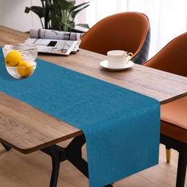 Modern Table Runner, Table Runner, Waterproof Table Runner, Runner Table, Table Runner, Spring Modern, Green Table Runner for Outdoor, Balcony, Indoor, Party Decoration (Teal, 40 x 180 cm)
