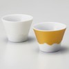 Mt. Fuji T95090180 Pair Ochoko (In Wooden Box), Mica Gold,