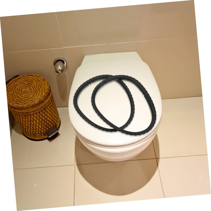 Operitacx 2Pcs Toilet Stool Liners Fixing Ring Durable Accessories for