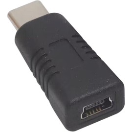 Audio Fan Mini USB Female to Type-C Male Converter Adapter USB2.0 High Speed Data Transfer 480Mbps