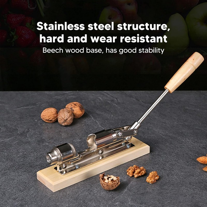 Cascanueces Mecánico de Escritorio, Herramienta para Romper Nueces, Abridor de