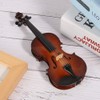 QANYEGN Wooden Miniature Violin Model, Mini Musical Instrument Model, Miniatures
