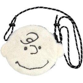 Nakajima Corporation Peanuts Snoopy Plush Sacoche, Charlie Brown 183903-23