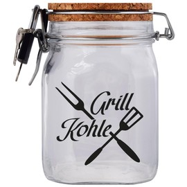 Money Box Grill Charcoal Design2 Money Gift Idea Transparent L