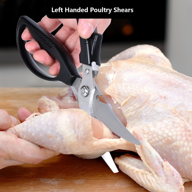 Left Handed Poultry Shears Kitchen Scissors, Lefty Kitchen Tools for